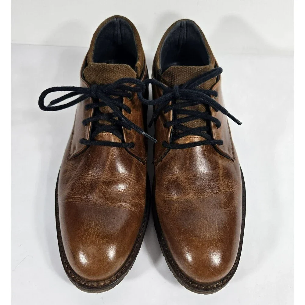Bull‎ Boxer Men's Size 41 US Size 8 Brandyn Brown Leather Derby Shoes
